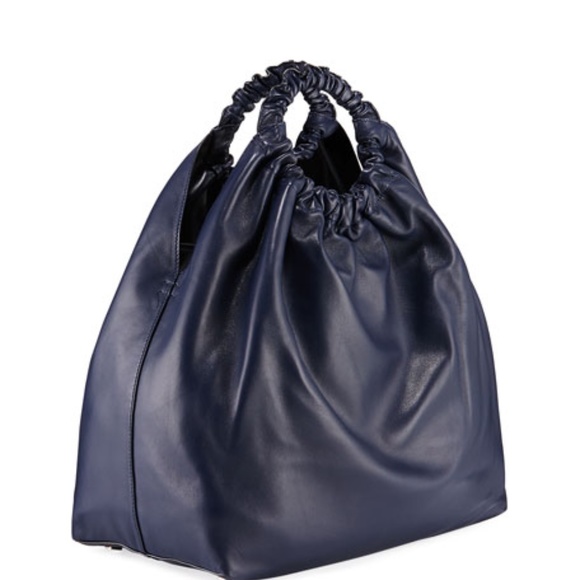 The Row XL Double Circle Lambskin Leather Tote - Picture 3 of 14